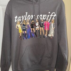 Taylor Swift Eras Sweatshirt Charcoal Graphic Hoodie